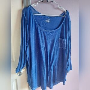Lane Bryant 26/28 Blue top